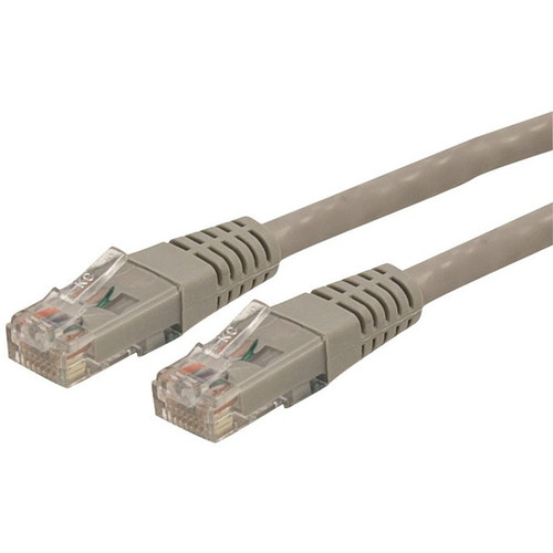 StarTech.com 35ft CAT6 Ethernet Cable - Gray Molded Gigabit - 100W PoE UTP 650MHz - Category 6 Patch Cord UL Certified Wiring/TIA C6PATCH35GR
