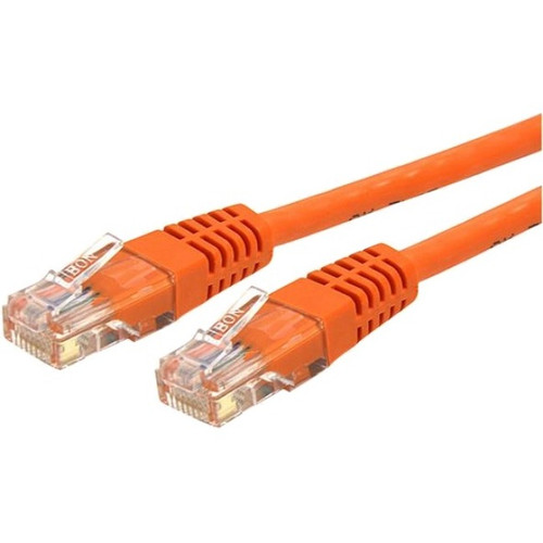 StarTech.com 15ft CAT6 Ethernet Cable - Orange Molded Gigabit - 100W PoE UTP 650MHz - Category 6 Patch Cord UL Certified Wiring/TIA C6PATCH15OR
