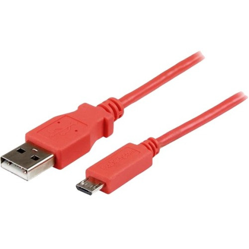 StarTech.com 1m Pink Mobile Charge Sync USB to Slim Micro USB Cable for Smartphones and Tablets - A to Micro B M/M USBAUB1MPK