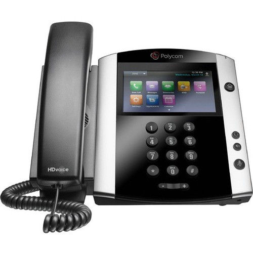 Poly VVX 601 IP Phone - Corded - Wall Mountable - Black 2200-48600-025