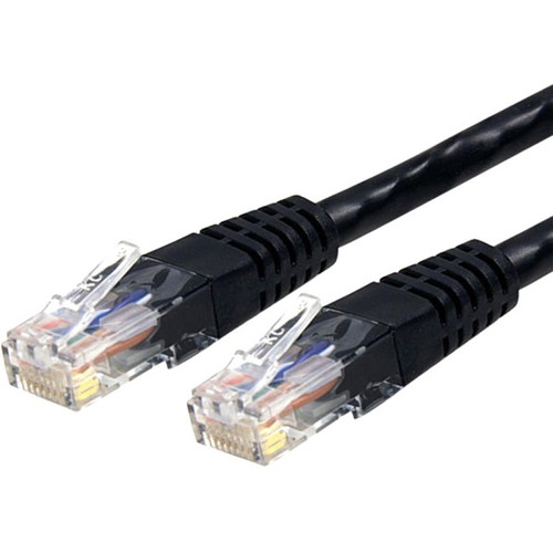 StarTech.com 25ft CAT6 Ethernet Cable - Black Molded Gigabit - 100W PoE UTP 650MHz - Category 6 Patch Cord UL Certified Wiring/TIA C6PATCH25BK
