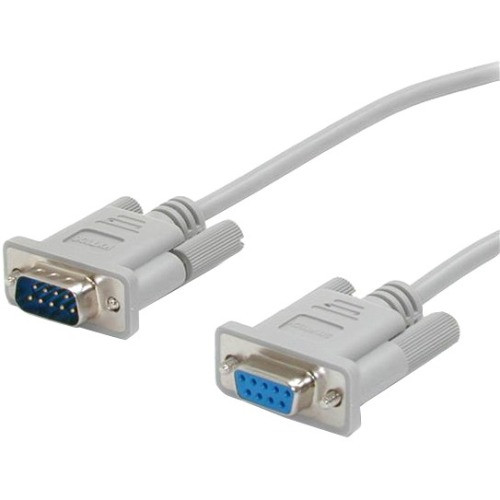 StarTech.com 15ft Straight Through DB9 Serial Cable - Mouse Extension Cable External - Gray MXT106