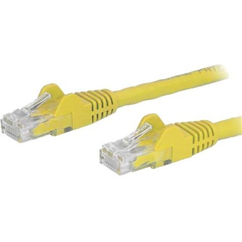 StarTech.com 12ft CAT6 Ethernet Cable - Yellow Snagless Gigabit - 100W PoE UTP 650MHz Category 6 Patch Cord UL Certified Wiring/TIA N6PATCH12YL