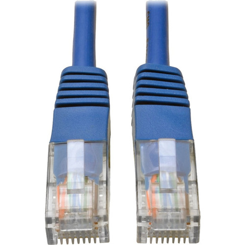 Tripp Lite by Eaton Cat5e 350 MHz Molded UTP Patch Cable (RJ45 M/M), Blue, 75 ft. N002-075-BL
