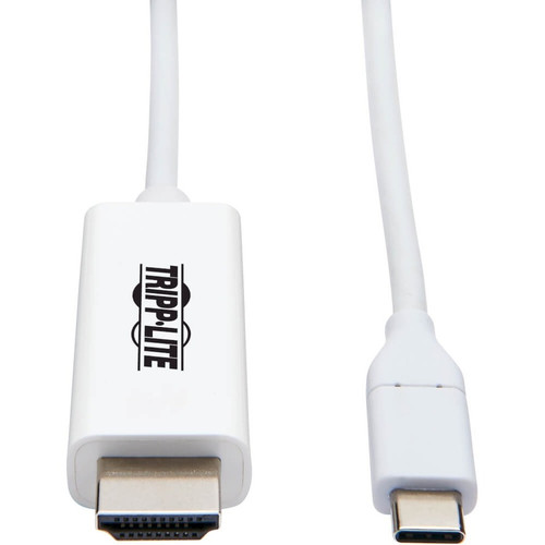 Tripp Lite by Eaton U444-006-H4K6WE USB-C to HDMI Adapter, M/M, White, 6 ft. U444-006-H4K6WE