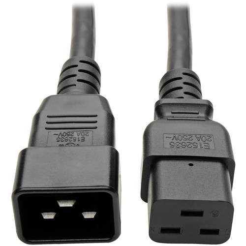 Tripp Lite 6ft Power Cord Extension Cable C19 to C20 Heavy Duty 20A 12AWG 6' P036-006