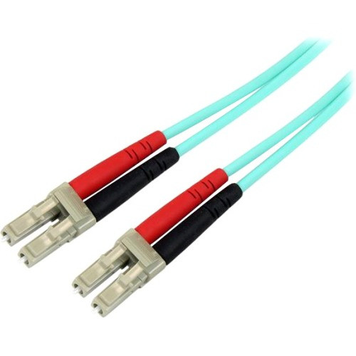 StarTech.com 3m Fiber Optic Cable - 10 Gb Aqua - Multimode Duplex 50/125 - LSZH - LC/LC - OM3 - LC to LC Fiber Patch Cable A50FBLCLC3