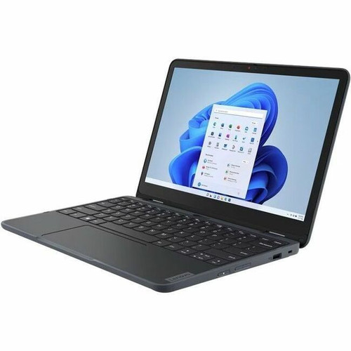 Lenovo 300w Yoga Gen 4 82VM000FUS 11.6" Touchscreen Convertible 2 in 1 Notebook - HD - 1366 x 768 - Intel N100 Quad-core (4 Core) 800 MHz - 4 GB Total RAM - 4 GB On-board Memory - 128 GB SSD - Slate Gray 82VM000FUS