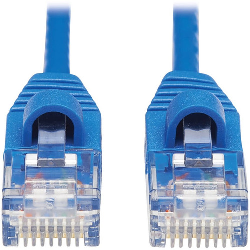 Tripp Lite by Eaton Cat6a 10G Snagless Molded Slim UTP Network Patch Cable (M/M), Blue, 10 ft. N261-S10-BL
