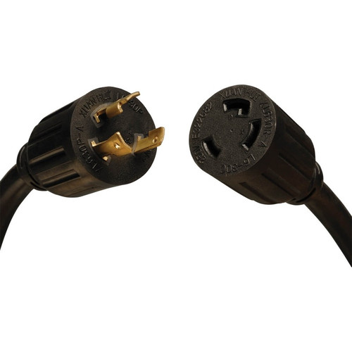Tripp Lite 8ft Power Cord Extension Cable L6-30P to L6-30R Heavy Duty 30A 10AWG 8' P041-008