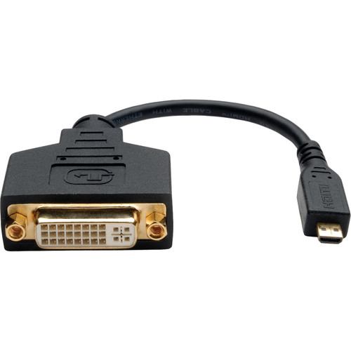 Tripp Lite 6in Micro HDMI to DVI-D Adapter Converter HDMI Male Type D to DVI-D Female 6" P132-06N-MICRO