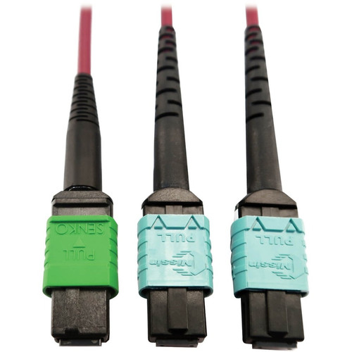 Tripp Lite by Eaton N846D-03M-16DMG 400G Multimode 50/125 OM4 Fiber Optic Cable, Magenta, 3 m N846D-03M-16DMG