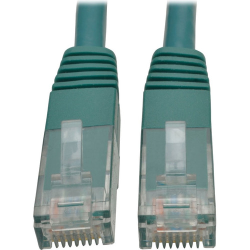Tripp Lite by Eaton Cat6 Gigabit Molded Patch Cable (RJ45 M/M), Green, 7 ft N200-007-GN