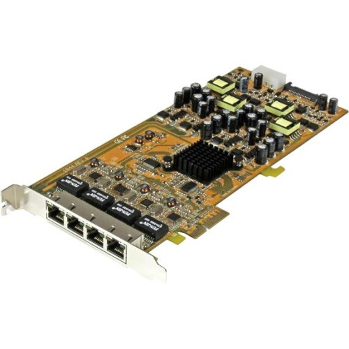 StarTech.com 4 Port Gigabit Power over Ethernet PCIe Network Card - PSE / PoE PCI Express NIC ST4000PEXPSE