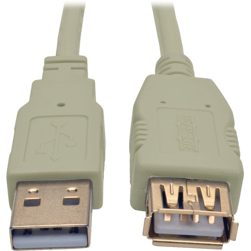 Tripp Lite by Eaton USB 2.0 Hi-Speed Extension Cable (M/F), Beige, 6 ft U024-006-BE