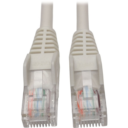 Tripp Lite by Eaton Cat5e 350 MHz Snagless Molded UTP Patch Cable (RJ45 M/M), White, 5 ft N001-005-WH