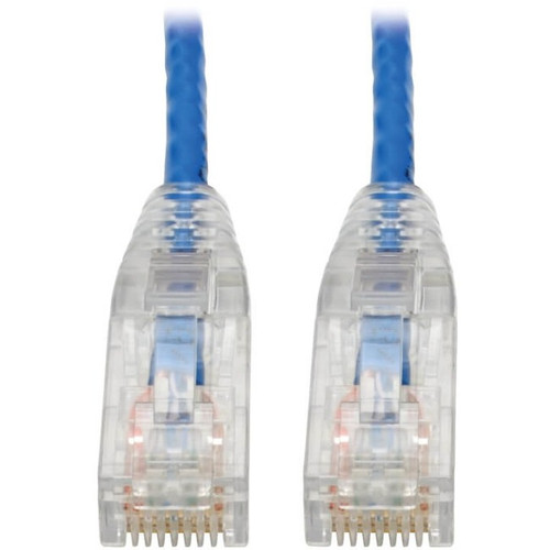 Tripp Lite by Eaton Cat6 UTP Patch Cable (RJ45) - M/M, Gigabit, Snagless, Molded, Slim, Blue, 7 ft. N201-S07-BL