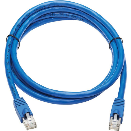 Tripp Lite by Eaton Cat6a 10G-Certified Snagless F/UTP Network Patch Cable (RJ45 M/M), Blue, 6 ft. N261P-006-BL