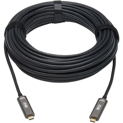 Tripp Lite by Eaton USB 3.2 Gen 2 Fiber Active Optical Cable, M/M, 10 m (33 ft.) U420F-10M-D3