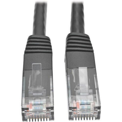 Tripp Lite by Eaton Cat6 Gigabit Molded Patch Cable (RJ45 M/M), Black, 2 ft N200-002-BK