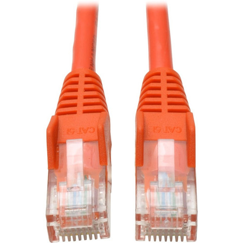Tripp Lite by Eaton 10-ft. Cat5e 350MHz Snagless Molded Cable (RJ45 M/M) - Orange N001-010-OR