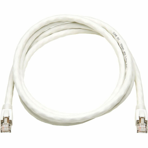 Tripp Lite by Eaton Cat8 40G Snagless SSTP Ethernet Cable (RJ45 M/M), PoE, White, 7 ft. (2.1 m) N272-F07-WH