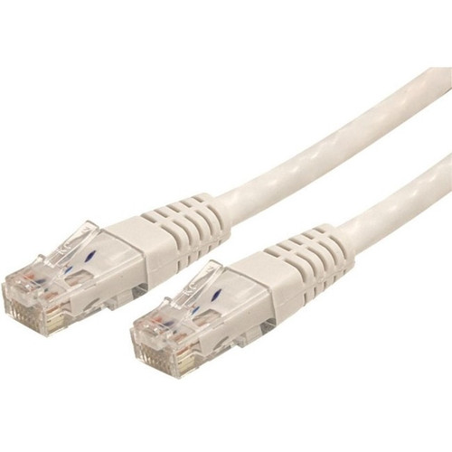 StarTech.com 25ft CAT6 Ethernet Cable - White Molded Gigabit - 100W PoE UTP 650MHz - Category 6 Patch Cord UL Certified Wiring/TIA C6PATCH25WH