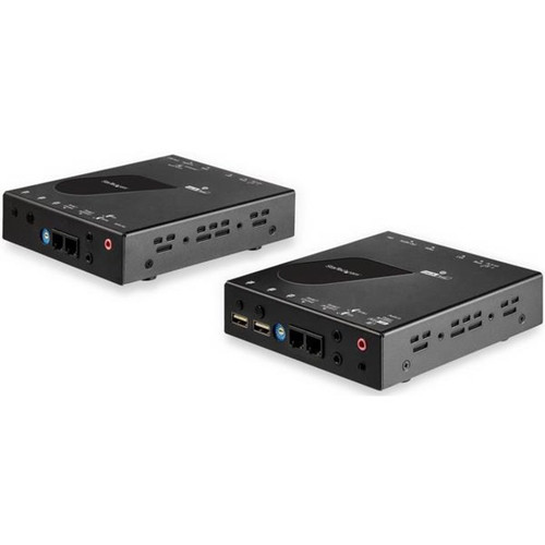 StarTech.com HDMI KVM Extender over IP Network - 4K 30Hz HDMI and USB over IP LAN or Cat5/Cat6 Ethernet (100m/330ft) - Remote KVM Console SV565HDIP