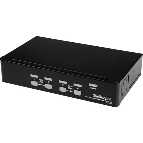 StarTech.com 4 Port 1U Rackmount USB PS/2 KVM Switch with OSD SV431DUSB