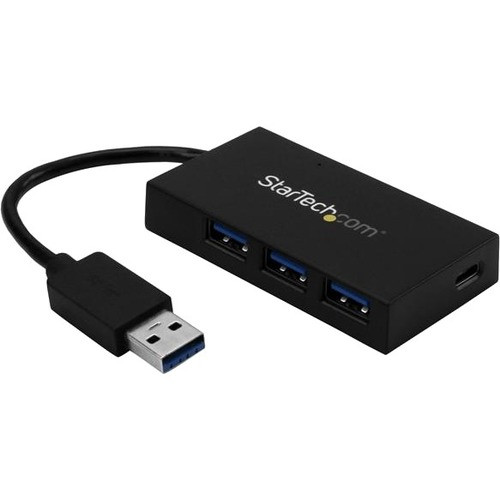 StarTech.com 4 Port USB 3.0 Hub - USB-A to USB-C & 3x USB-A SuperSpeed 5Gbps - Self or USB Bus Powered - USB 3.1 Gen 1 BC 1.2 Charging Hub HB30A3A1CSFS