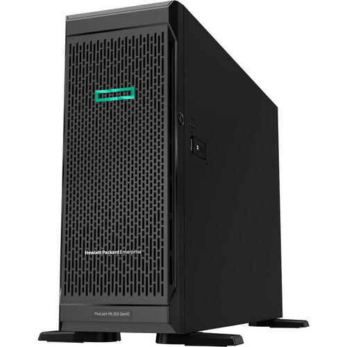 HPE ProLiant ML350 G10 4U Tower Server - 1 x Intel Xeon Silver 4210 2.20 GHz - 16 GB RAM HDD SSD - 12Gb/s SAS Controller P11051-001