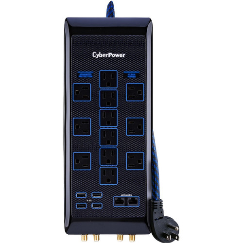 CyberPower HT1206UC2 Preimum Home Theater Surge Protector HT1206UC2