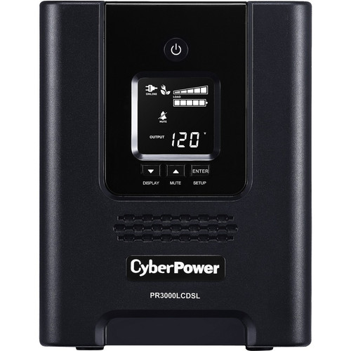 CyberPower Smart App Sinewave PR3000LCDSL 3000VA Pure Sine Wave Tower LCD UPS PR3000LCDSL