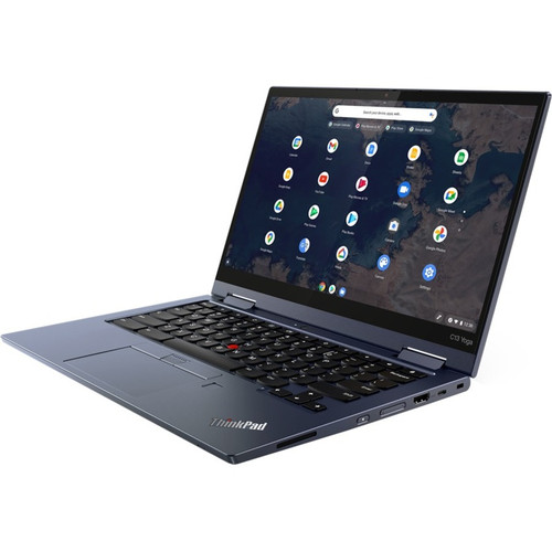 Lenovo ThinkPad C13 Yoga Gen 1 20UX001XUS 13.3" Touchscreen 2 in 1 Chromebook - Full HD - 1920 x 1080 - AMD Ryzen 5 3500C Quad-core (4 Core) 2.10 GHz - 8 GB RAM - 128 GB SSD - Abyss Blue 20UX001XUS