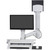 Ergotron StyleView Wall Mount for Monitor, Keyboard, Bar Code Scanner, CPU, Mouse - White 45-595-216