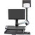 Ergotron StyleView Wall Mount for Monitor, Keyboard, Bar Code Scanner, CPU, Mouse, Wrist Rest - Polished Aluminum 45-595-026