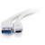 C2G 3ft USB 3.0 Type C to USB A - USB Cable White M/M 28835