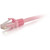 C2G 30ft Cat6a Snagless Unshielded (UTP) Network Patch Ethernet Cable-Pink 50870