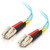 C2G 2m LC-LC 10Gb 50/125 OM3 Duplex Multimode PVC Fiber Optic Cable - Aqua 33046