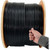 Tripp Lite Cat6 Gigabit Bulk Solid-Core PVC Cable, Black, 1000 ft N222-01K-BK