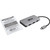 Tripp Lite USB 3.1 C Adapter with PD Charging, Gray U444-06N-H3U-C