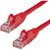 StarTech.com 6in CAT6 Ethernet Cable - Red Snagless Gigabit - 100W PoE UTP 650MHz Category 6 Patch Cord UL Certified Wiring/TIA N6PATCH6INRD