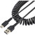 StarTech.com 20in (50cm) USB A to C Charging Cable, Coiled Heavy Duty USB 2.0 A to Type-C, Durable Fast Charge & Sync USB-C Cable, Black R2ACC-50C-USB-CABLE