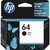 HP 64 Original Inkjet Ink Cartridge - Black - 1 Each N9J90AN#140