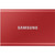 Samsung T7 MU-PC1T0R/AM 1 TB Portable Solid State Drive - External - PCI Express NVMe - Metallic Red MU-PC1T0R/AM