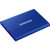 Samsung T7 MU-PC2T0R/WW 1 TB Portable Solid State Drive - External - PCI Express NVMe - Indigo Blue MU-PC1T0H/AM