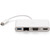 C2G USB C to HDMI, VGA, USB A & RJ45 Adapter - 4K 30Hz - White C2G29829