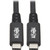 Tripp Lite USB4 40Gbps Cable (M/M)-USB-C, 8K 60 Hz, 100W PD Charging, Black, 31 in.(0.8 m) U520-31N