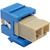 Tripp Lite by Eaton Duplex Multimode Fiber Coupler, Keystone Jack - LC to LC, Blue N455-000-BL-KJ