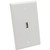 Tripp Lite by Eaton USB 2.0 All-in-One Keystone/Panel Mount Angled Coupler (F/F), White U060-000-KPA-WH